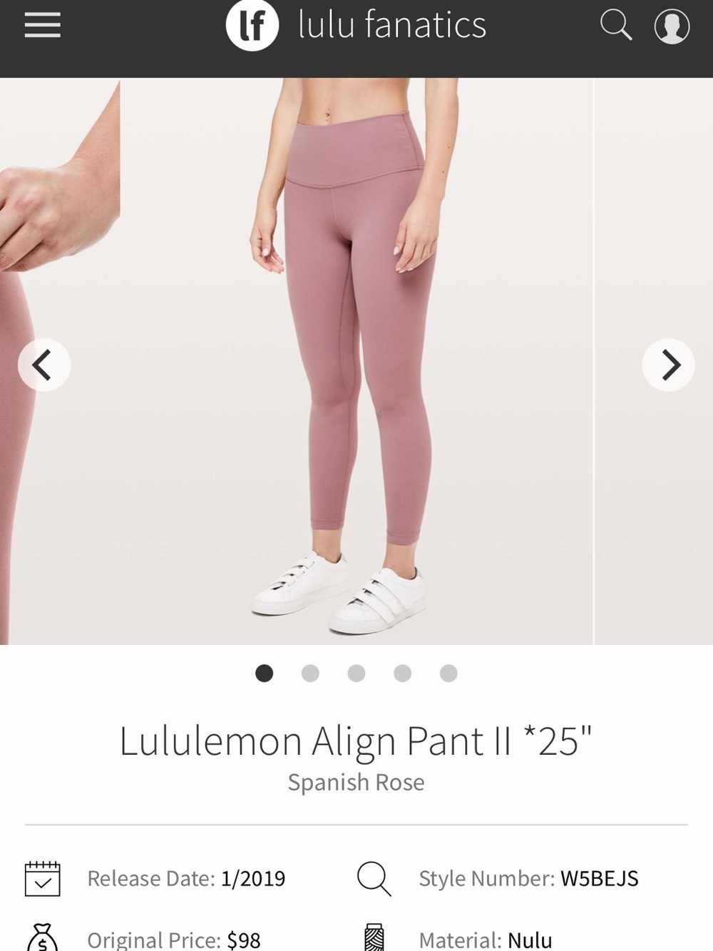 lululemon athletica Align Leggings — Spanish Rose